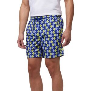 Psycho Bunny Colchester Purple Wavy Checkboard Swim Truck Size Small Inseam 6”